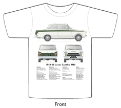 Lotus Cortina MkI 1964-66 T-shirt Front